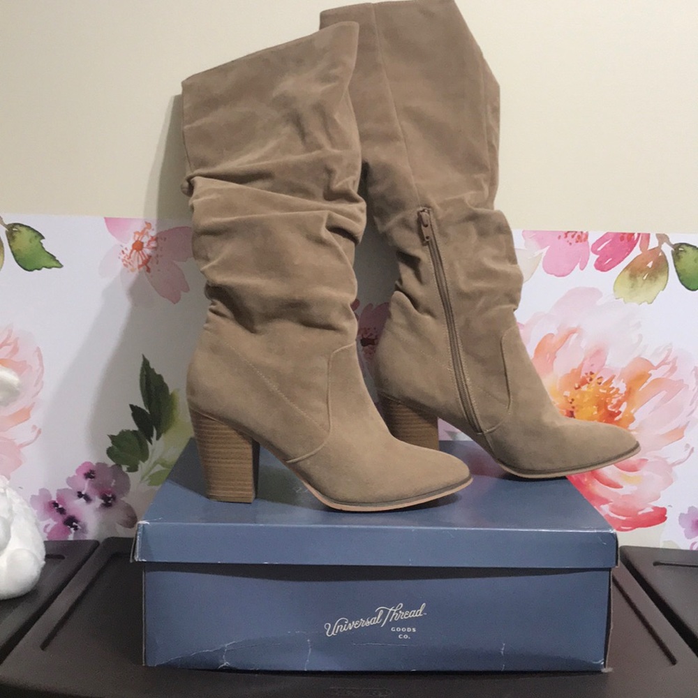 Taupe Universal Thread Slouchy Boot